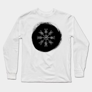 Aegishjalmur | Helm of Awe Icelandic Stave - Viking and Norse art Long Sleeve T-Shirt